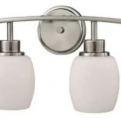 Bailey Street Home Curved Arm 4 Light Dome Shaped Shades Bathroom Vanity Opal White Glass On Round