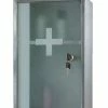Ketcham Medicine Cabinets/Fred Silver & Company Lockable Series Medicine Cabinet, 9.75"x15.75", Frosted Safety Glass