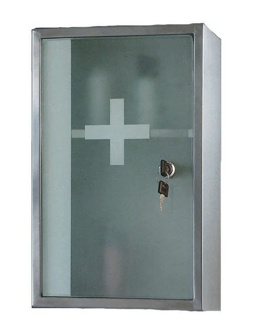 Ketcham Medicine Cabinets/Fred Silver & Company Lockable Series Medicine Cabinet, 9.75"x15.75", Frosted Safety Glass 1 Ketcham Medicine Cabinets/Fred Silver & Company Lockable Series Medicine Cabinet, 9.75"x15.75", Frosted Safety Glass
