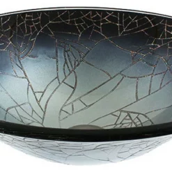 Dawn Kitchen & Bath Products, Inc Dawn Tempered Glass Handmade Vessel Sink-Round Shape