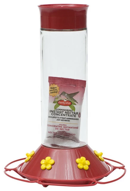 Perky Pet Clear Glass Hummingbird Feeder, 30 Oz. 1 Perky Pet Clear Glass Hummingbird Feeder, 30 Oz.