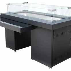 Hiland Two Tiered Glass Top Fire Pit