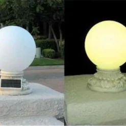 Homebrite Solar Power 10" Glass Globe Handcrafted Entrance Light