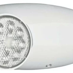 Lithonia Lighting 120 & 277 V Metal LED Glass Emergency Light - White