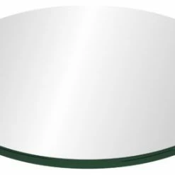 Spancraft Ltd. 12" Tempered Glass Round Glass Table Top, 3/8" Thickness, Flat Polish Edge