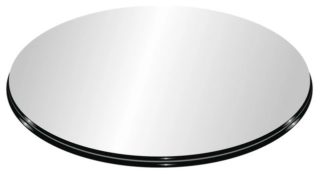 Spancraft Ltd. 40" Tempered Round Glass Table Top, 1/2" Thickness, Ogee 1 Spancraft Ltd. 40" Tempered Round Glass Table Top, 1/2" Thickness, Ogee