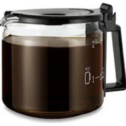 Medelco 4 Cup Glass Coffee Pot In Box, Black