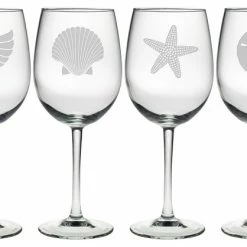 Susquehanna Glass Company Beachcomber 4-Piece Wine Glass Set