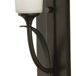 Joshua Marshal 1 Light Oil Rubbed Bronze Opal Etched Glass Bathroom Sconce